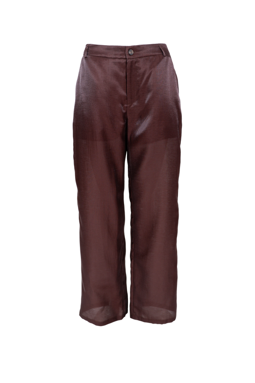 Black Colour - Bcolympia Sheer Box Pant 41343 - Coffee
