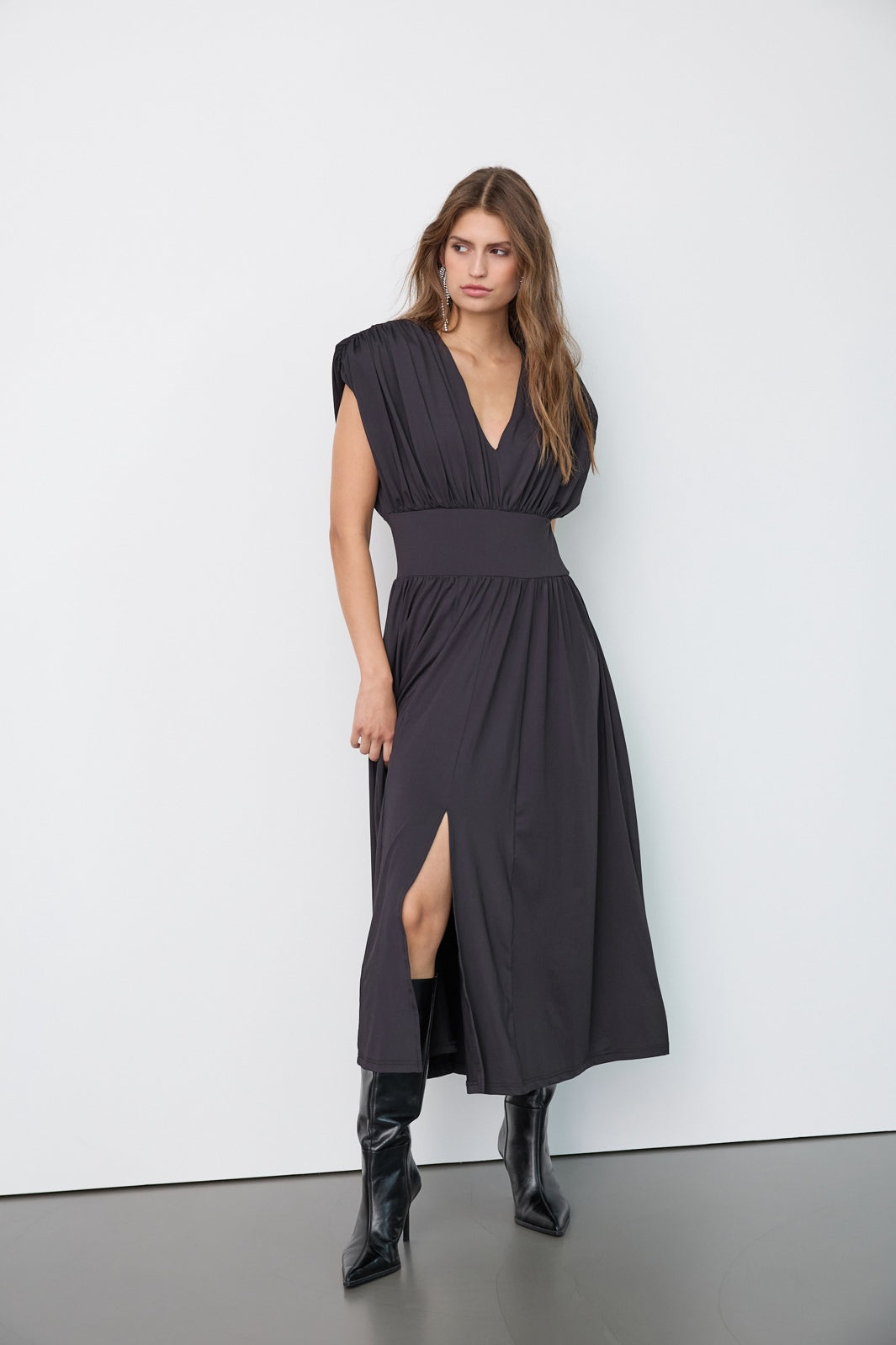 Co´Couture - Cattiacc V-Dress 500519 - 65001 - Black