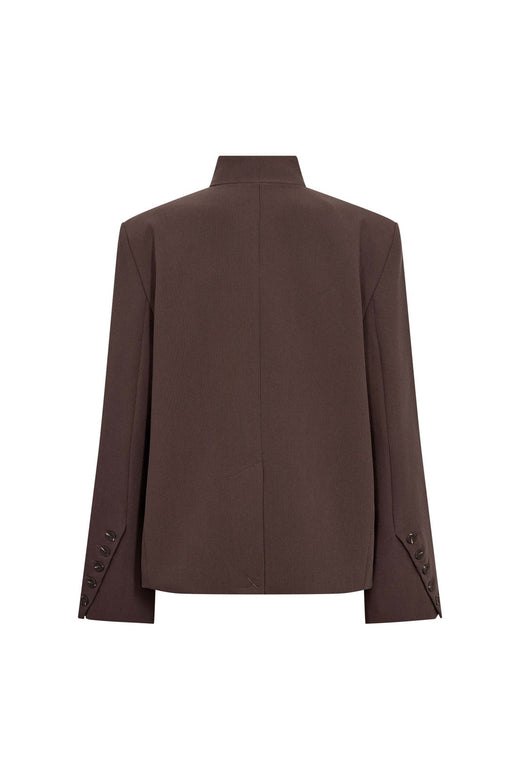 Co´Couture - Acilecc High Collar Blazer 500459 - 20002 - Brown