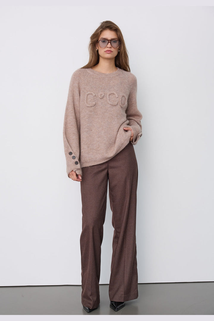 Co´Couture - Aellecc Ls Knit 500584 - 20009 - Walnut