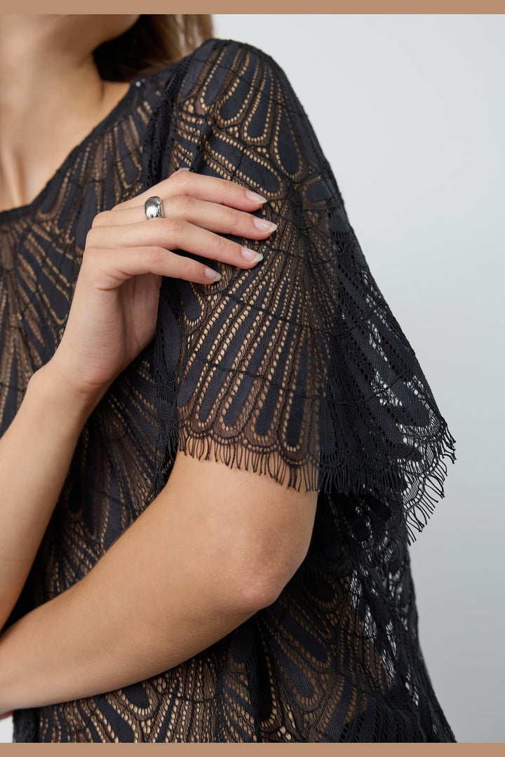 Co´Couture - Leticc Lace Blouse 500805 - 65001 - Black