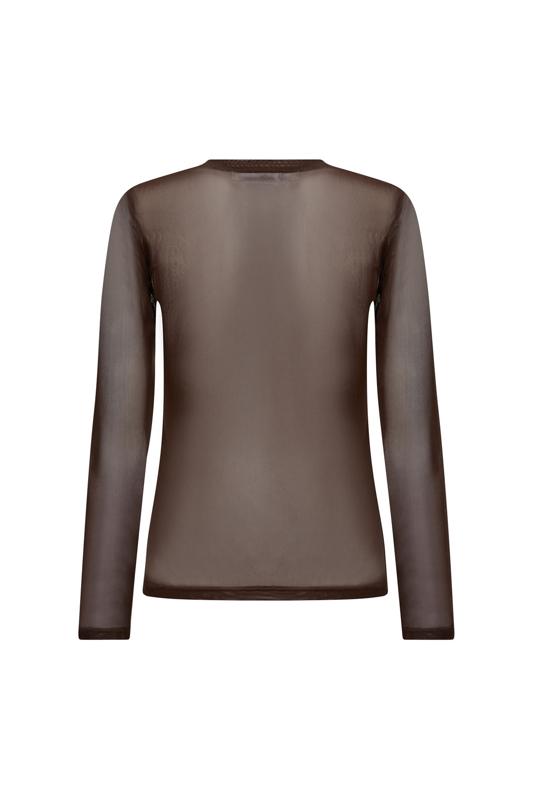 Co´Couture - 33201 Meshcc O-Neck Blouse 500806 - 20002 - Brown