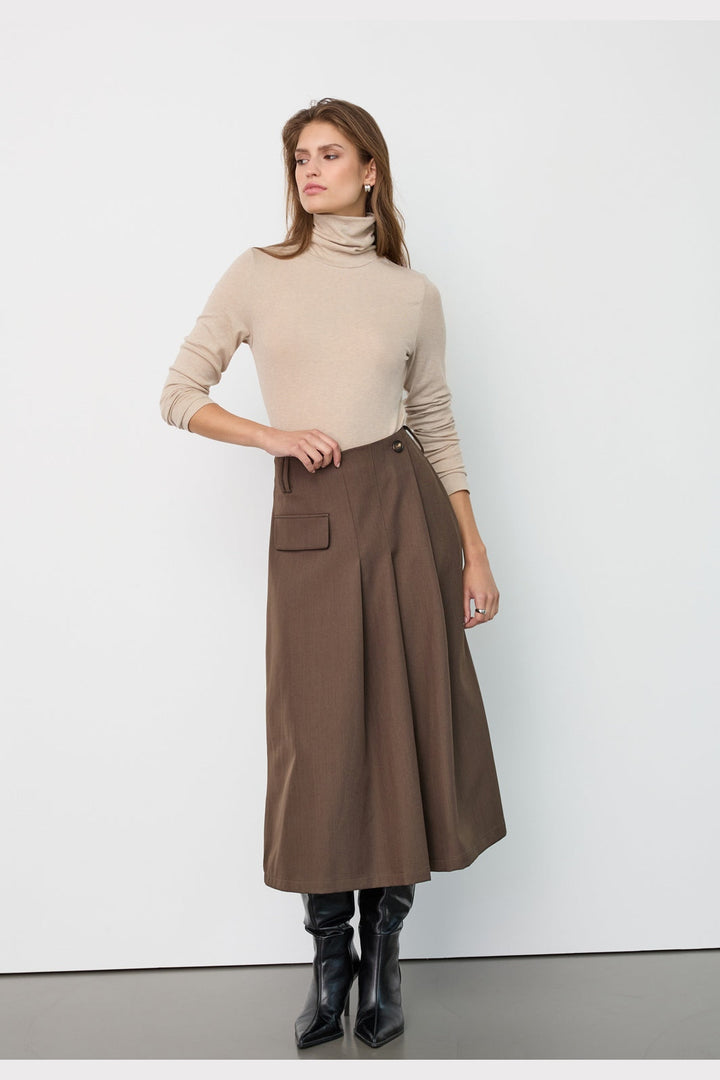 Co´Couture - Lunacc Long Skirt 500512 - 60006 - Dusty Army
