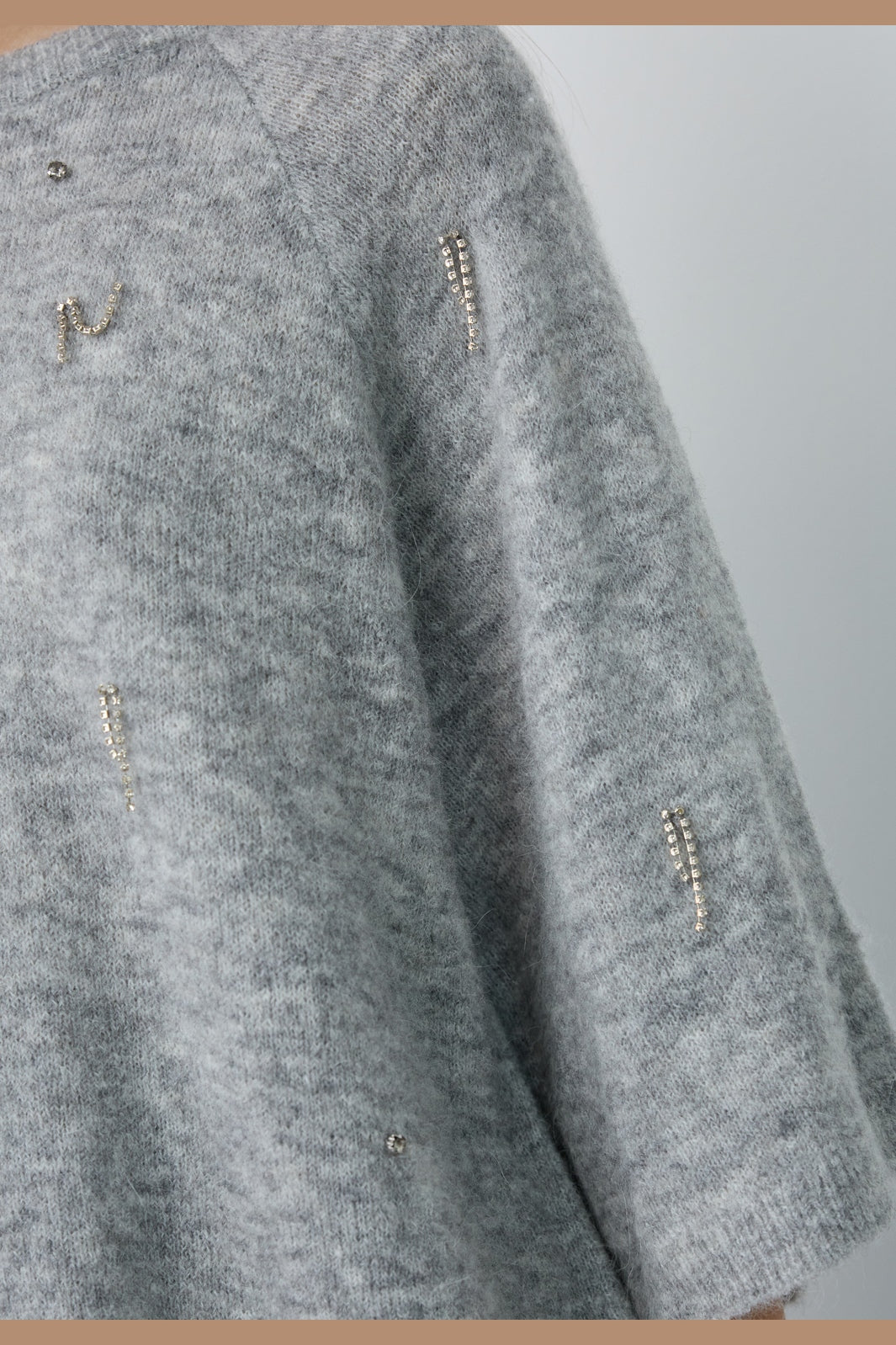 Co´Couture - Aellecc Ss Knit 500583 - 65006 - Grey Melange