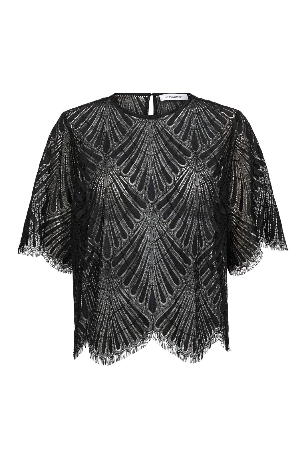 Co´Couture - Leticc Lace Blouse 500805 - 65001 - Black