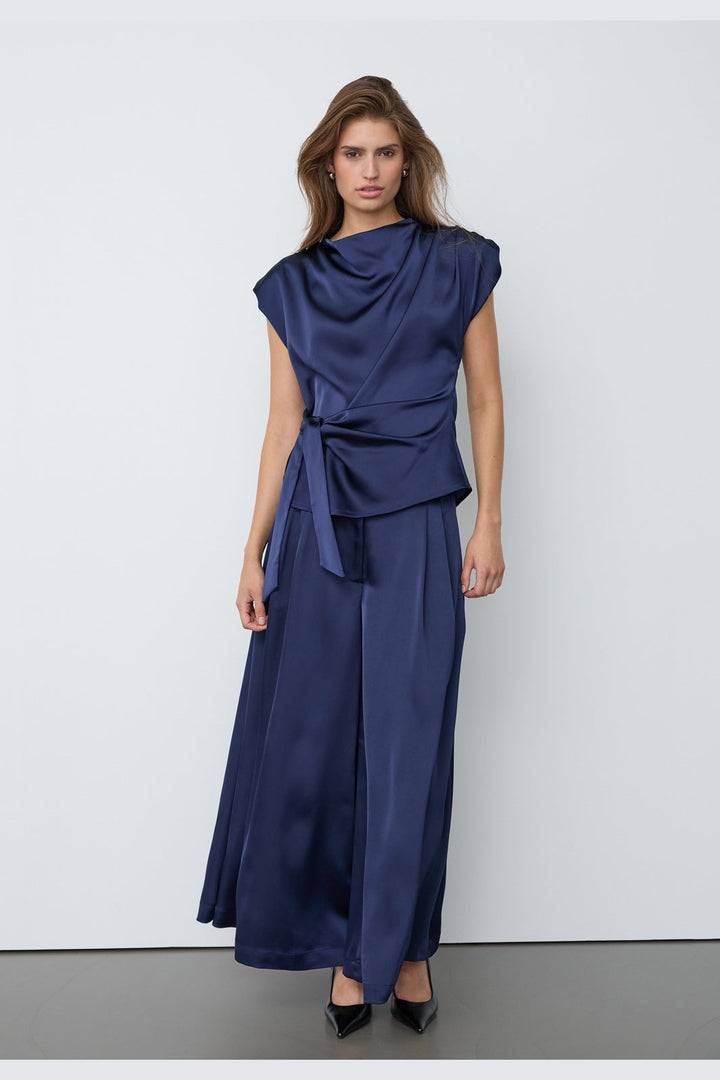 Co´Couture - Safiracc Pleat Top 500575 - 40007 - Navy