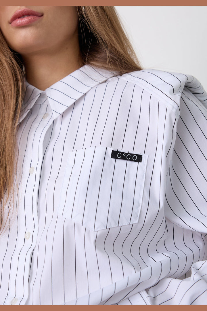 Co´Couture - Rivencc Shoulder Shirt 500629 - 10001 - White