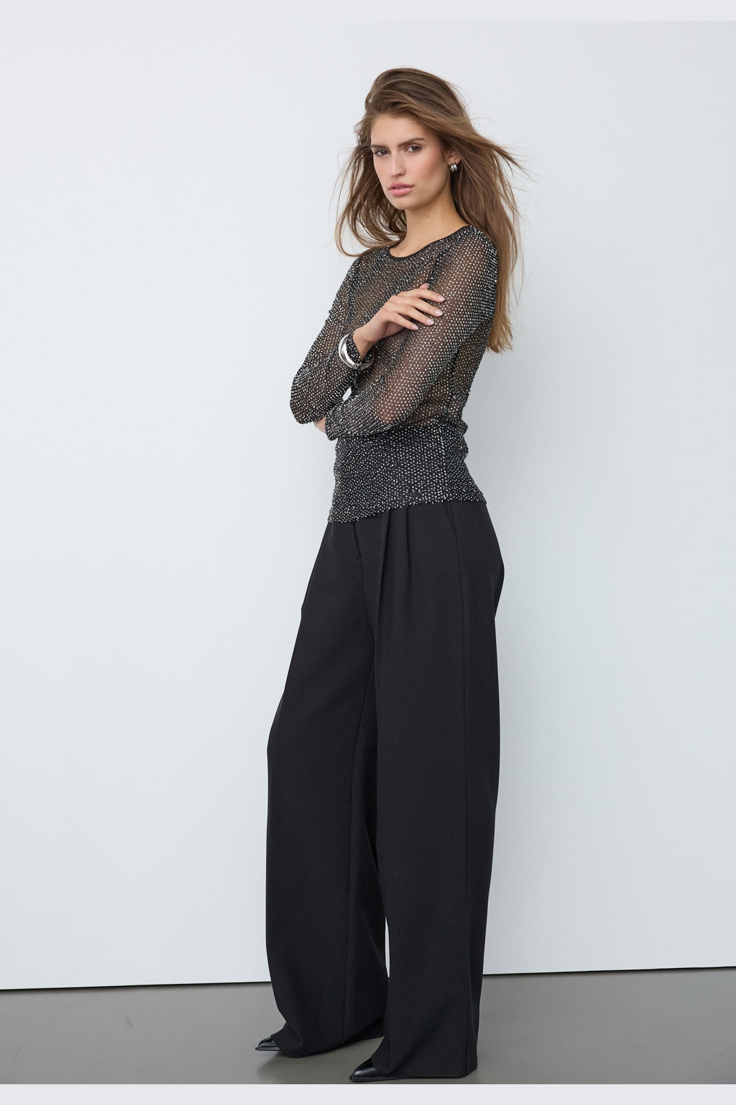 Co´Couture - Nasocc Sequin Blouse 500532 - 65001 - Black