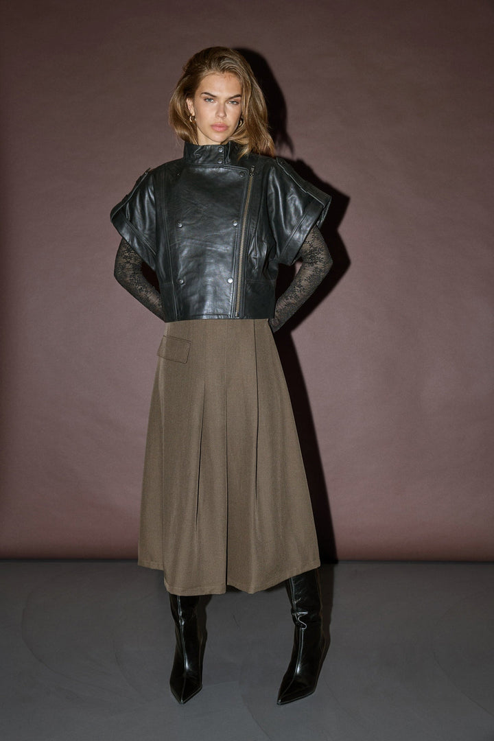 Co´Couture - Lunacc Long Skirt 500512 - 60006 - Dusty Army