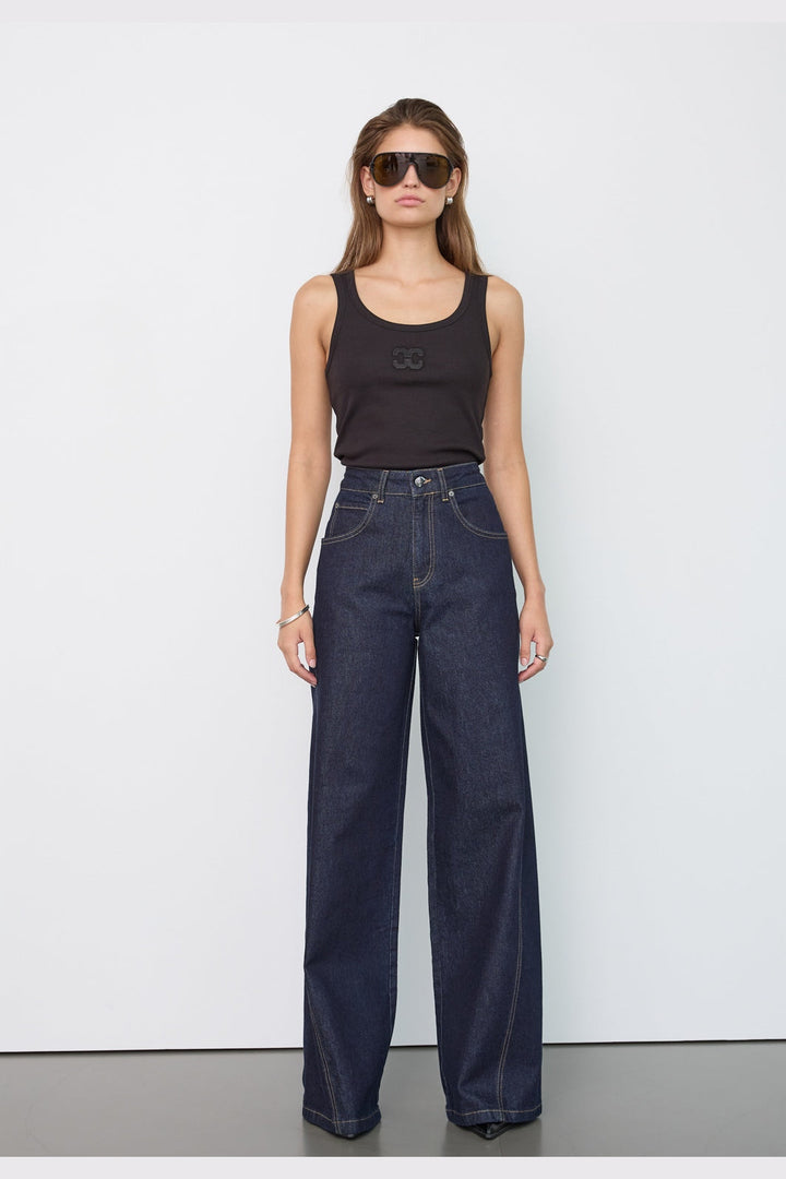 Co´Couture - Solecc Wide Jeans 500425 - 45002 - Dark Denim