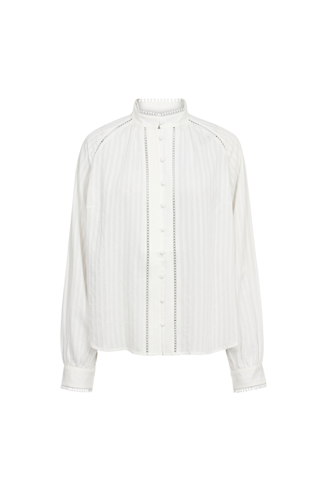 Co´Couture - Sennecc Lace Shirt 500551 - 10001 - White