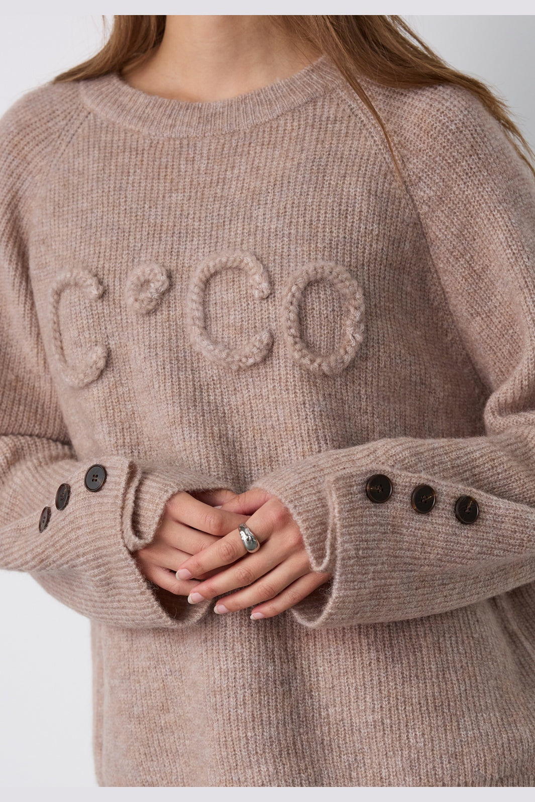 Co´Couture - Aellecc Ls Knit 500584 - 20009 - Walnut