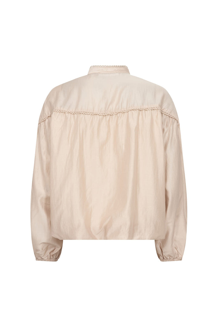 Co´Couture - Melincc Balloon Lace Shirt 500606 - 20011 - Champagne