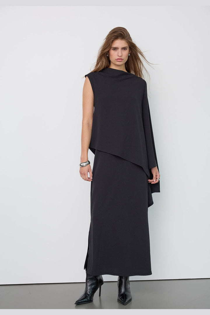 Co´Couture - Falconcc Drape Dress 500632 - 65001 - Black