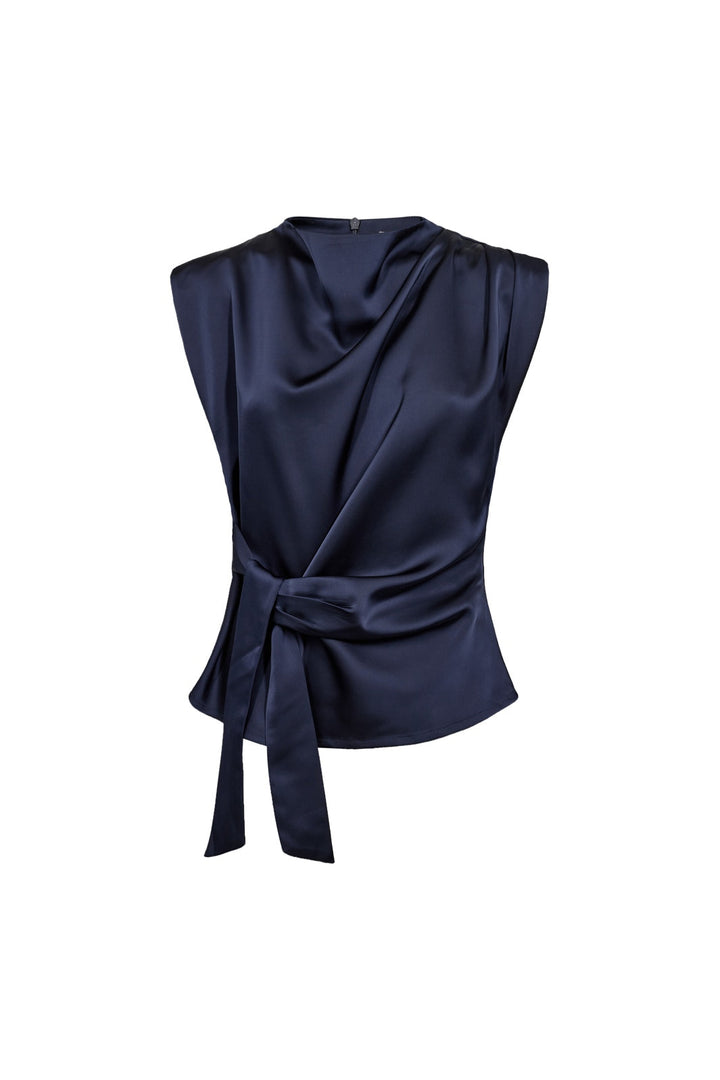 Co´Couture - Safiracc Pleat Top 500575 - 40007 - Navy