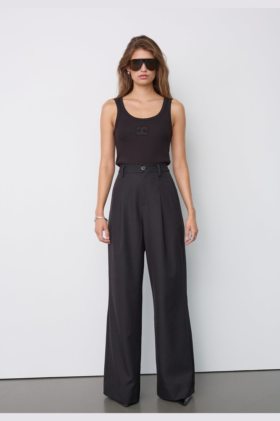 Co´Couture - Lunacc Pleat Pant 500391 - 65001 - Black