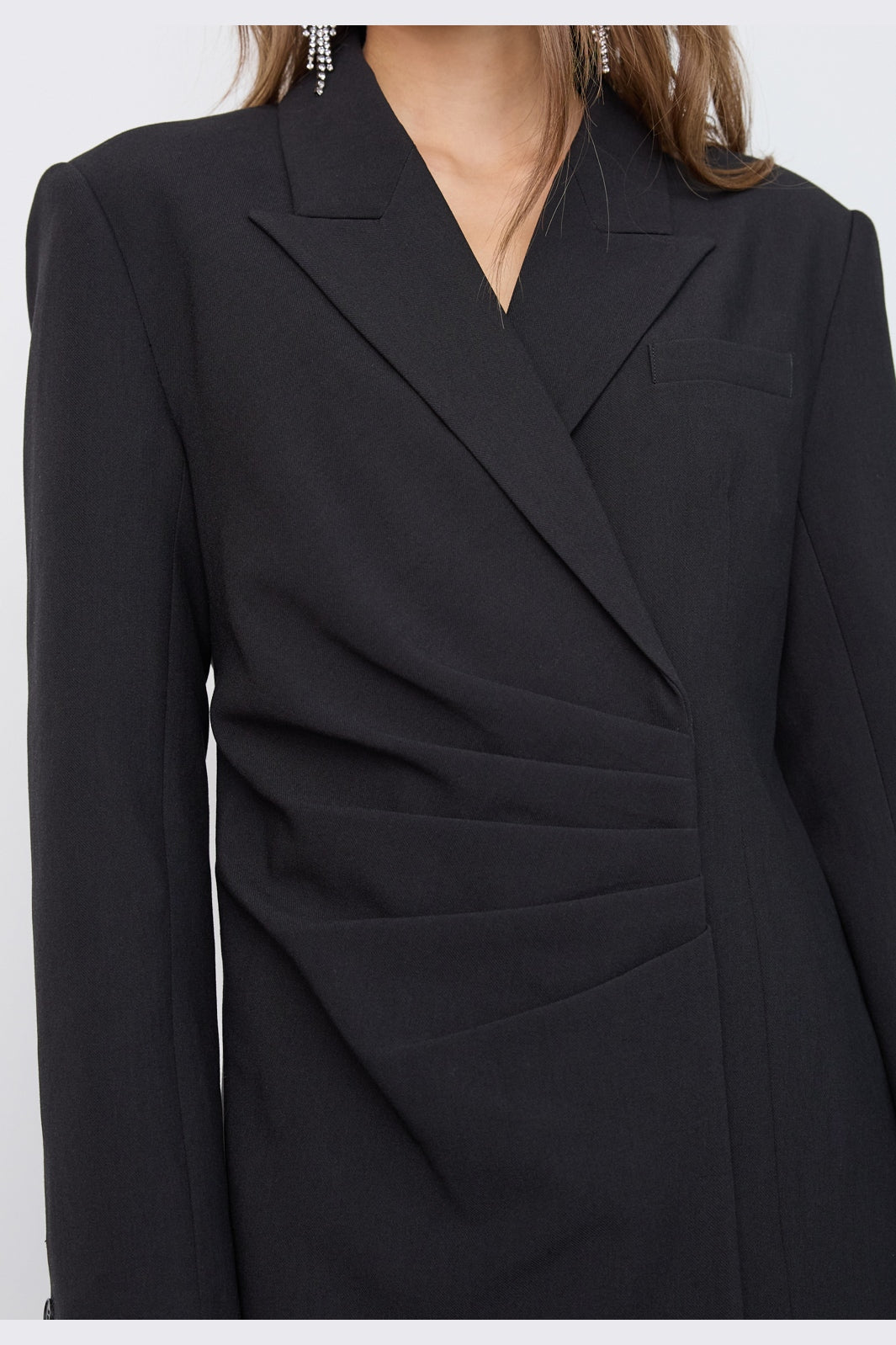 Co´Couture - Volacc Pleat Blazer Dress 500505 - 65001 - Black
