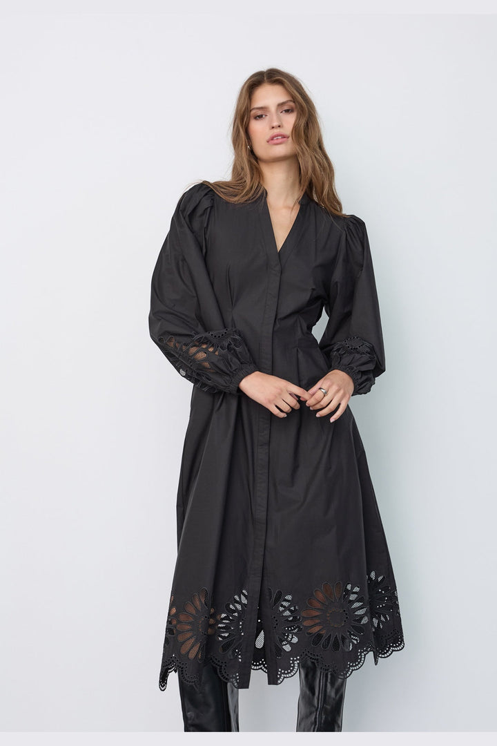 Co´Couture - Melisecc Emb. Dress 500334 - 65001 - Black
