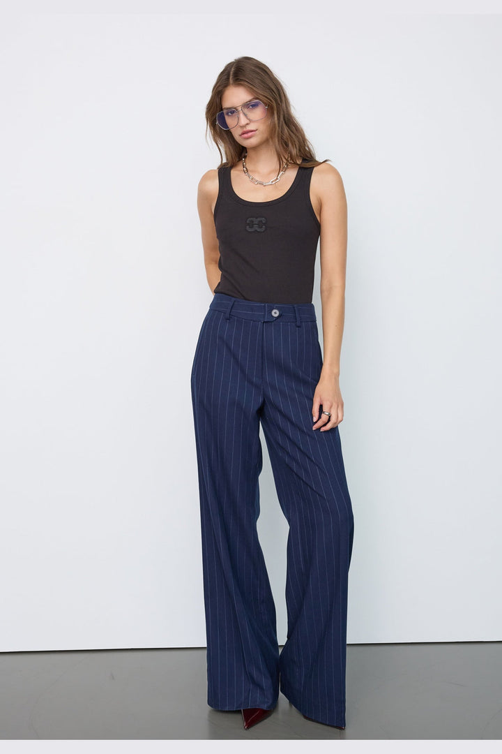 Co´Couture - Gabiecc Pin Wide Pant 500467 - 40007 - Navy