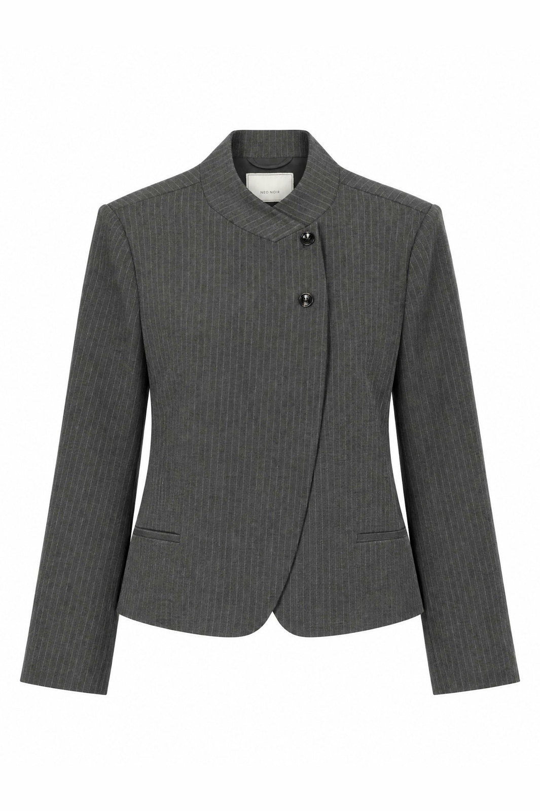 Neo Noir - Tiria Slim Pinstripe Blazer 169991 - 130 - Grey