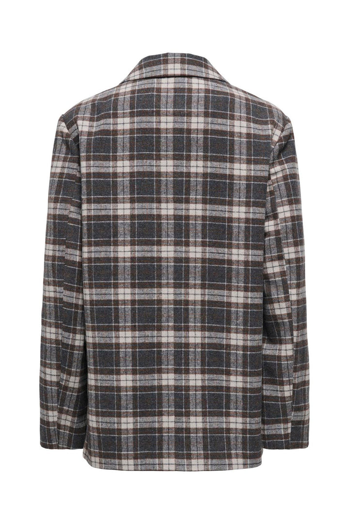 Only - Onlnoelia-Chelsea L/S Check Blazer Tlr - 5113540 Black White