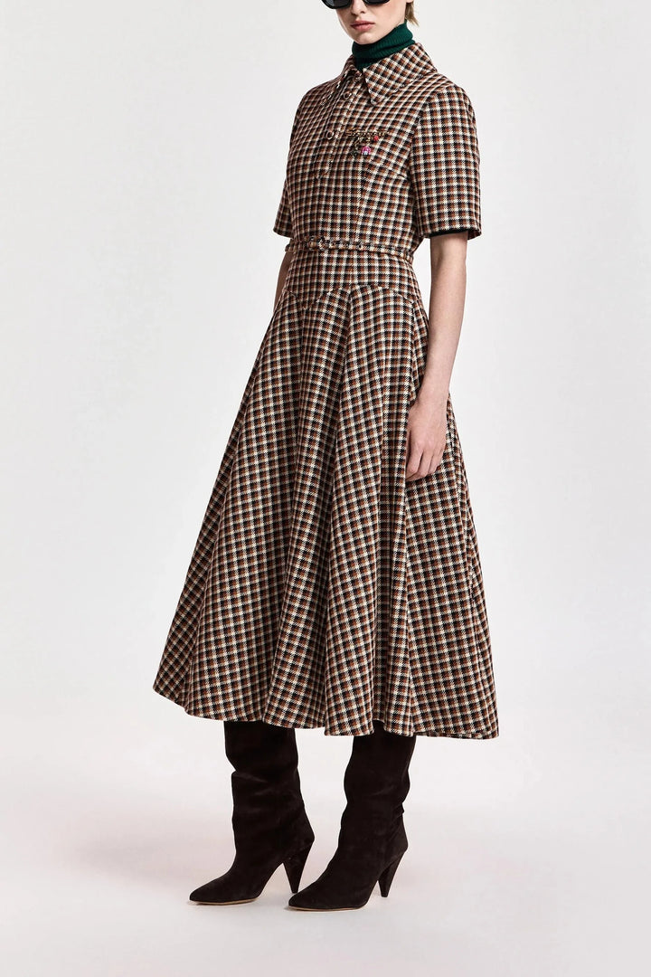 Essentiel Antwerp - Kin Fitted Shirt Dress - K1bw Combo1 Brown Sugar Kjoler 