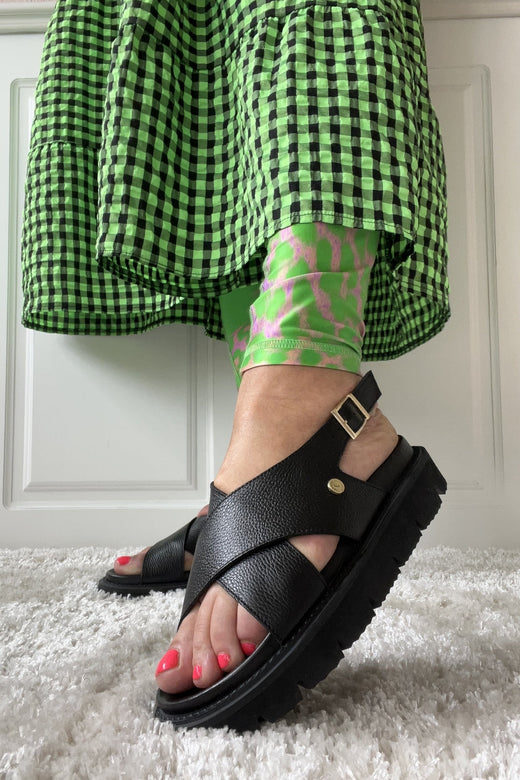 Forudbestilling - Copenhagen Shoes - Summertime - 001 Black (Juni) Sandaler 