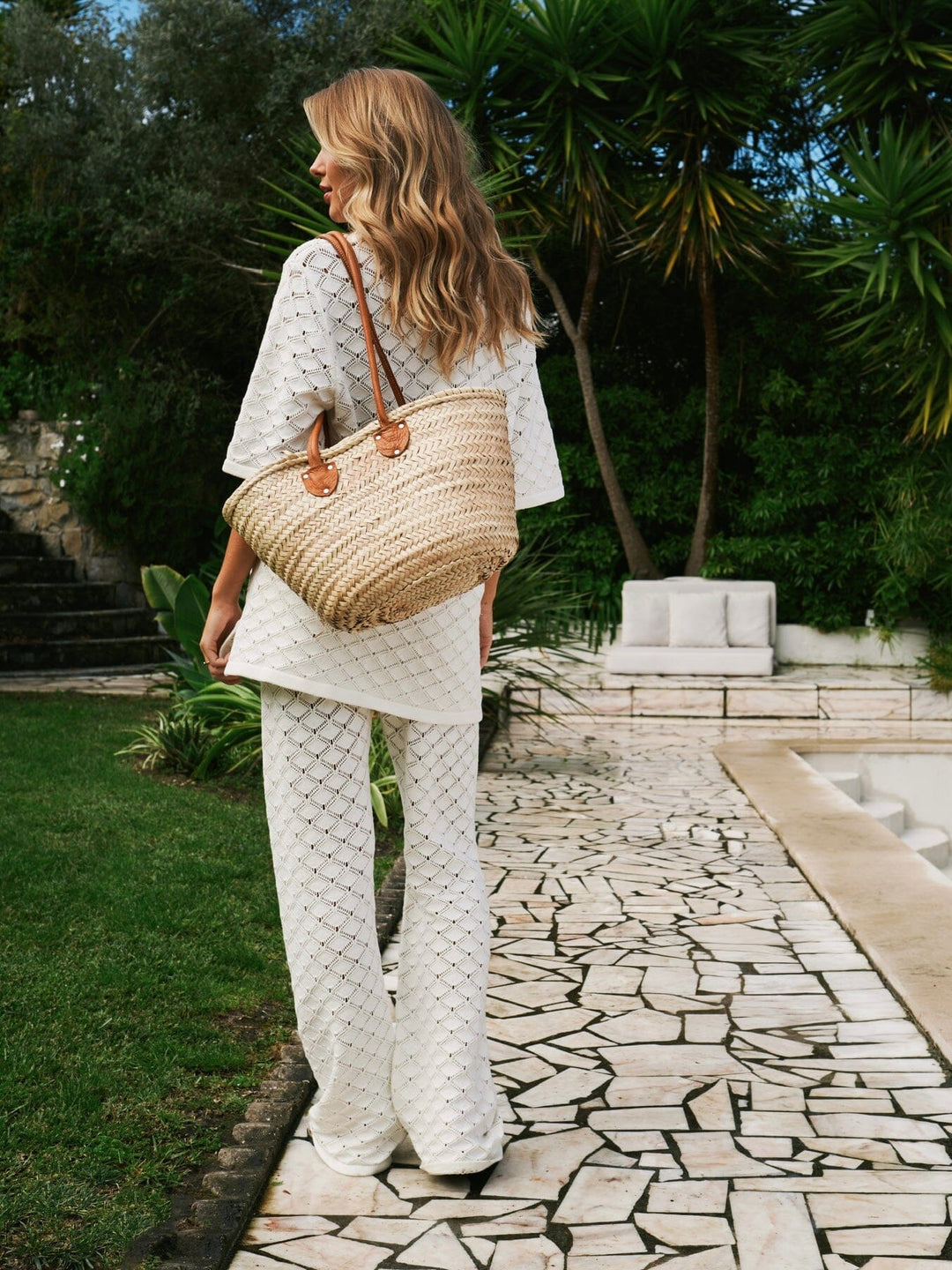 Forudbestilling - Neo Noir - Rizzy Crochet Pants 165218 - 121 - Off White Bukser 