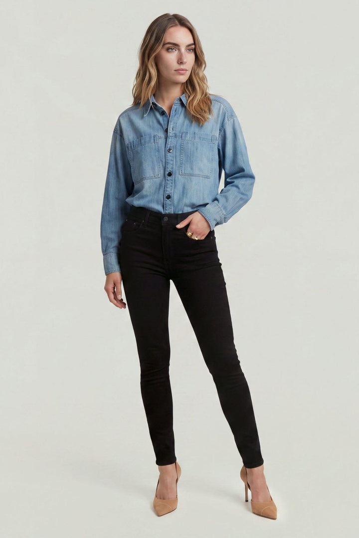 G-Star - 3301 Skinny Wmn D05175-B964-A810 - Pitch Black Jeans 