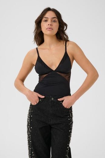 Gestuz - Gzcami Lace Top 10910764 - 100017 - Black Toppe 