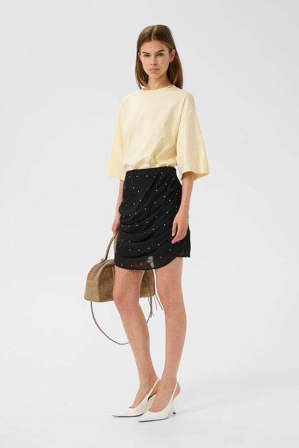 Gestuz - Gzdorthie P Skirt 10911036 - 109160 - Khaki Dot Nederdele 