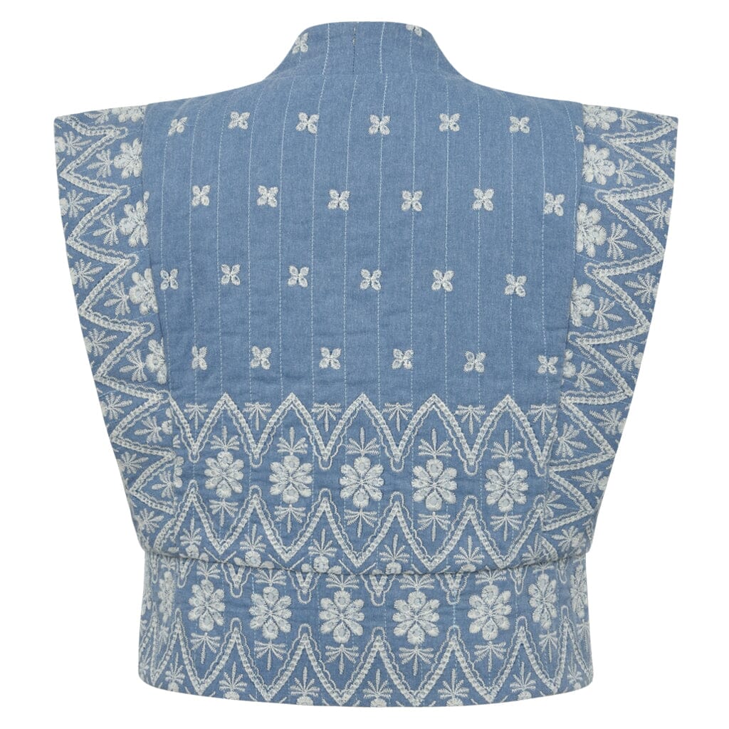 Gossia - Aninago Ji Vest G2876 - Chambrey Blue Veste 