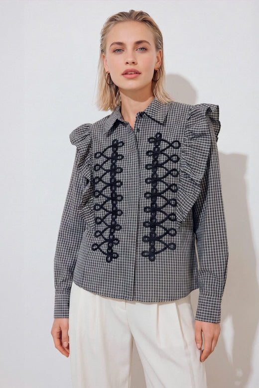 Gossia - Kirigo Shirt G3490 - Black Checks