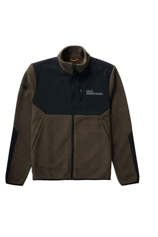 Halo - Blocked Zip Fleece 610209 - 0554 - Major Brown Jakker 