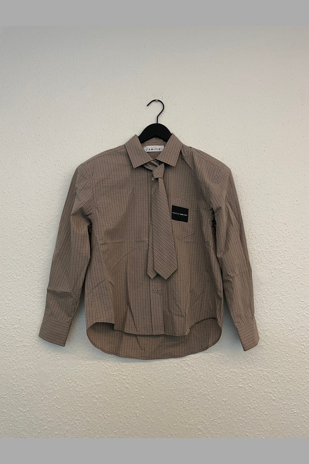 Haute L'Amitié - Ida Check Tie Shirt HL11229 - Walnut