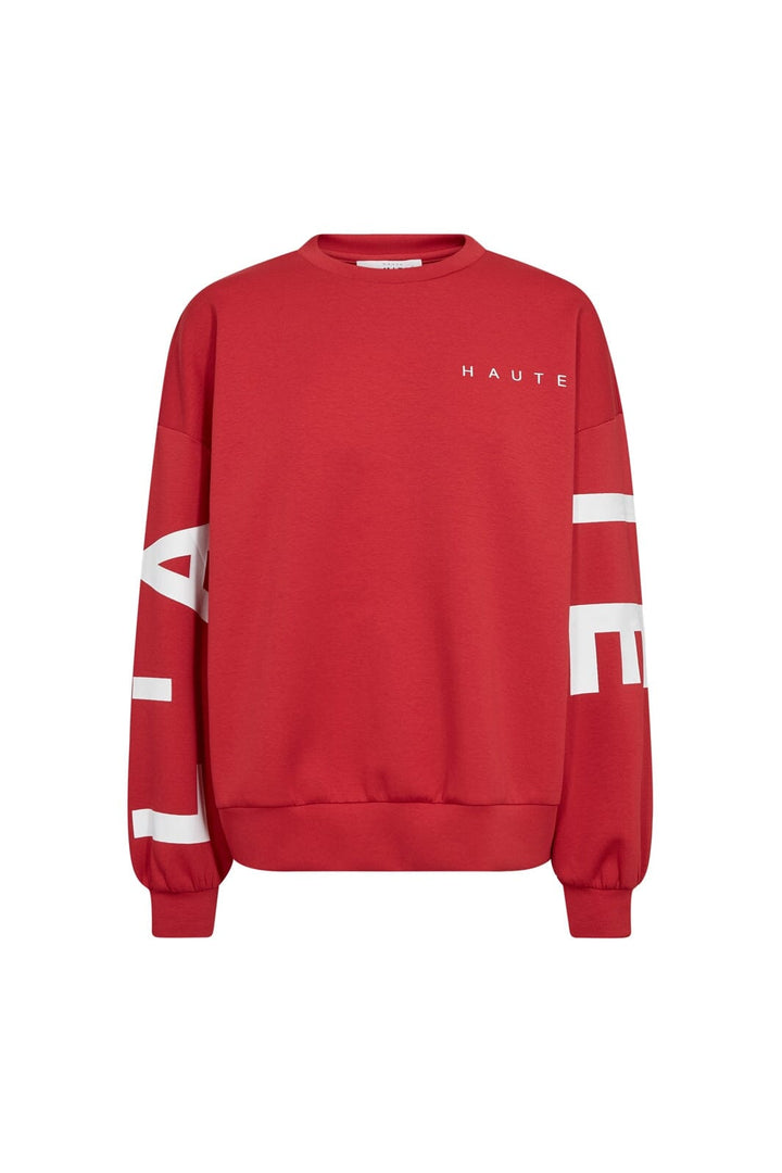Haute L'Amitié - Maxi Split Logo Sweat HL10413 - Red