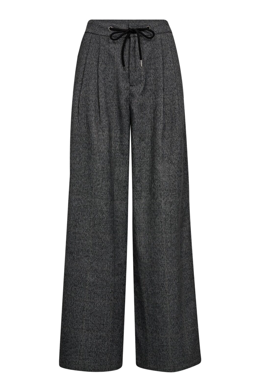Haute L'Amitié - Michelle Check Tailor Tie Pants HL10305 - Grey