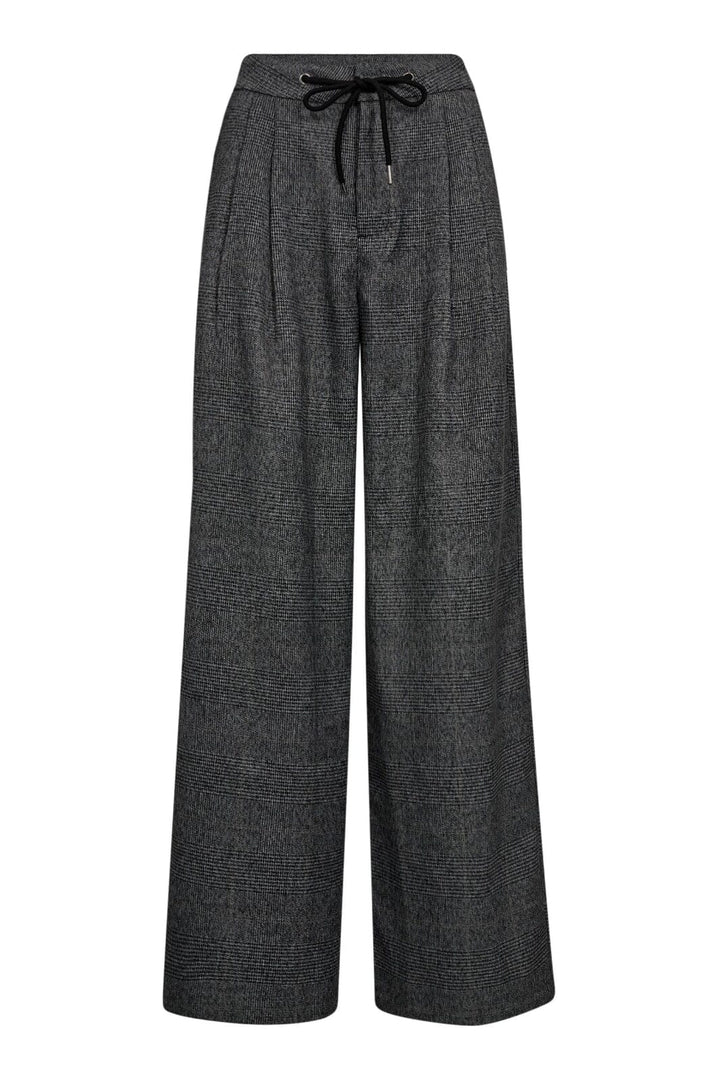 Haute L'Amitié - Michelle Check Tailor Tie Pants HL10305 - Grey