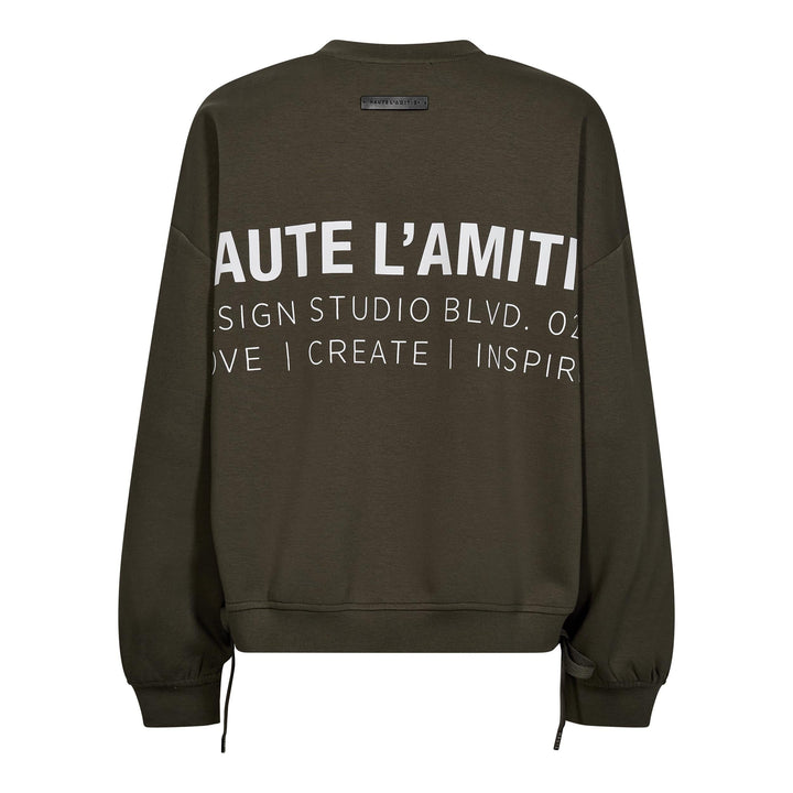 Haute L'Amitié - New Studio Tie Sweat Hl10714 - Army Sweatshirts 