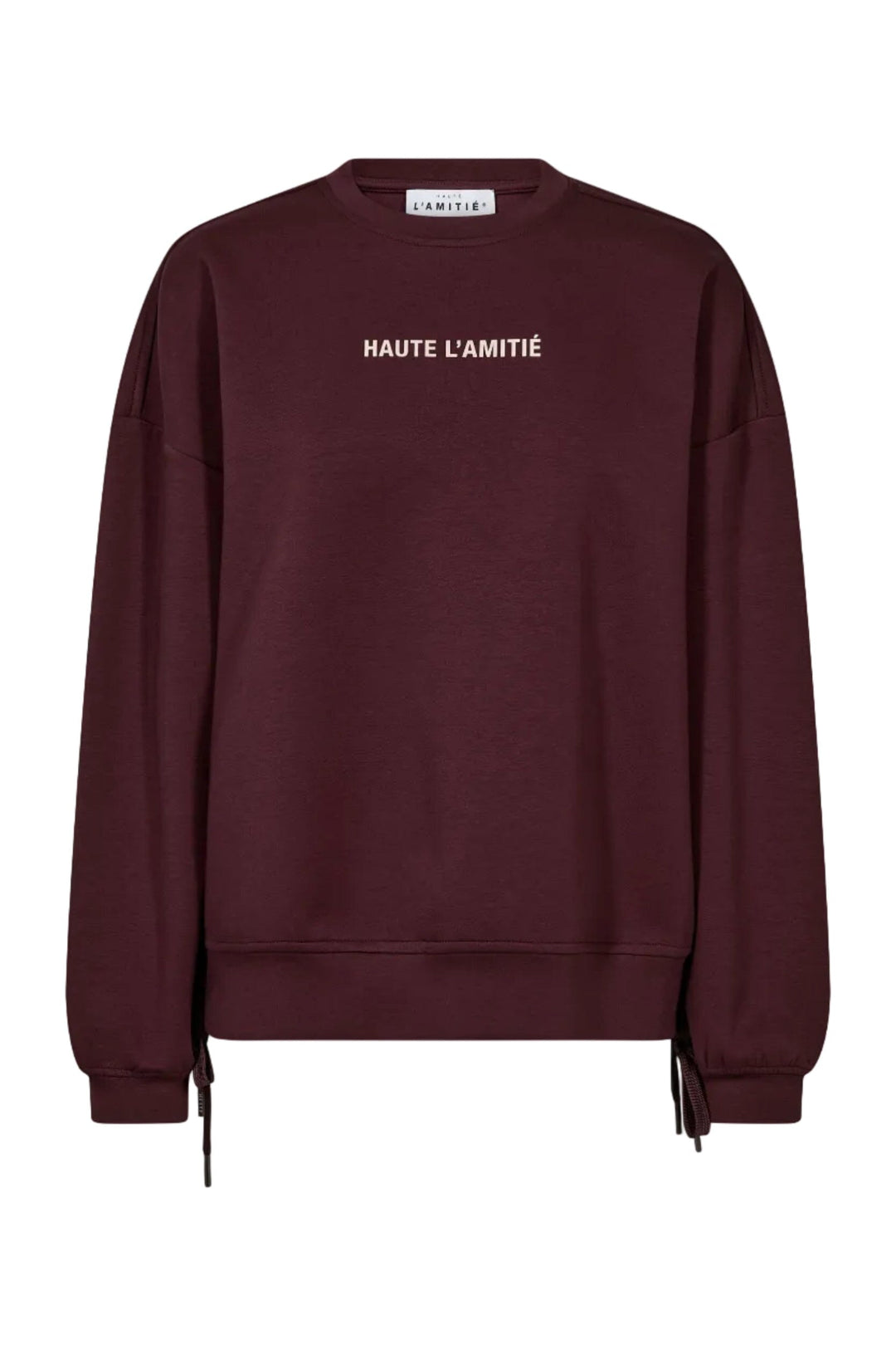 Haute L'Amitié - New Studio Tie Sweat Hl10714 - Wine Sweatshirts 