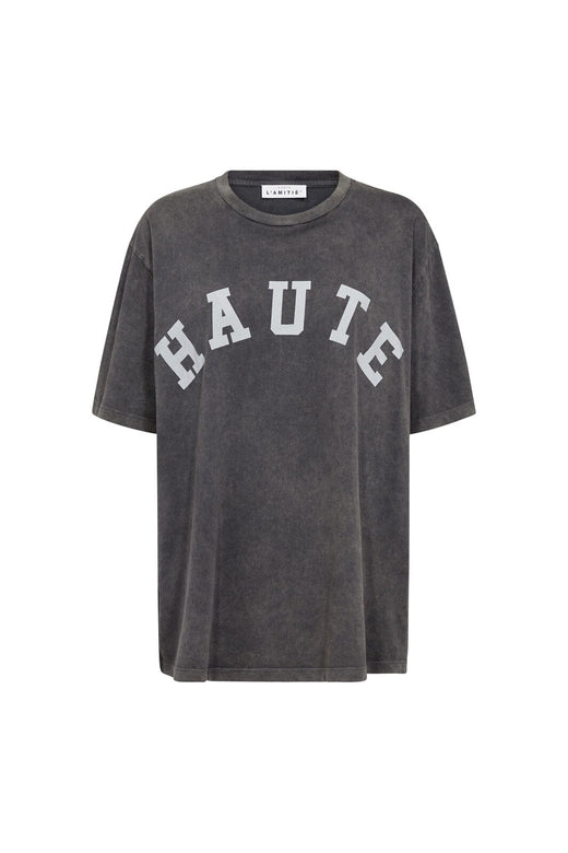Haute L'Amitié - Noma Acid Curve Logo Tee HL10509 - Black Acid Wash