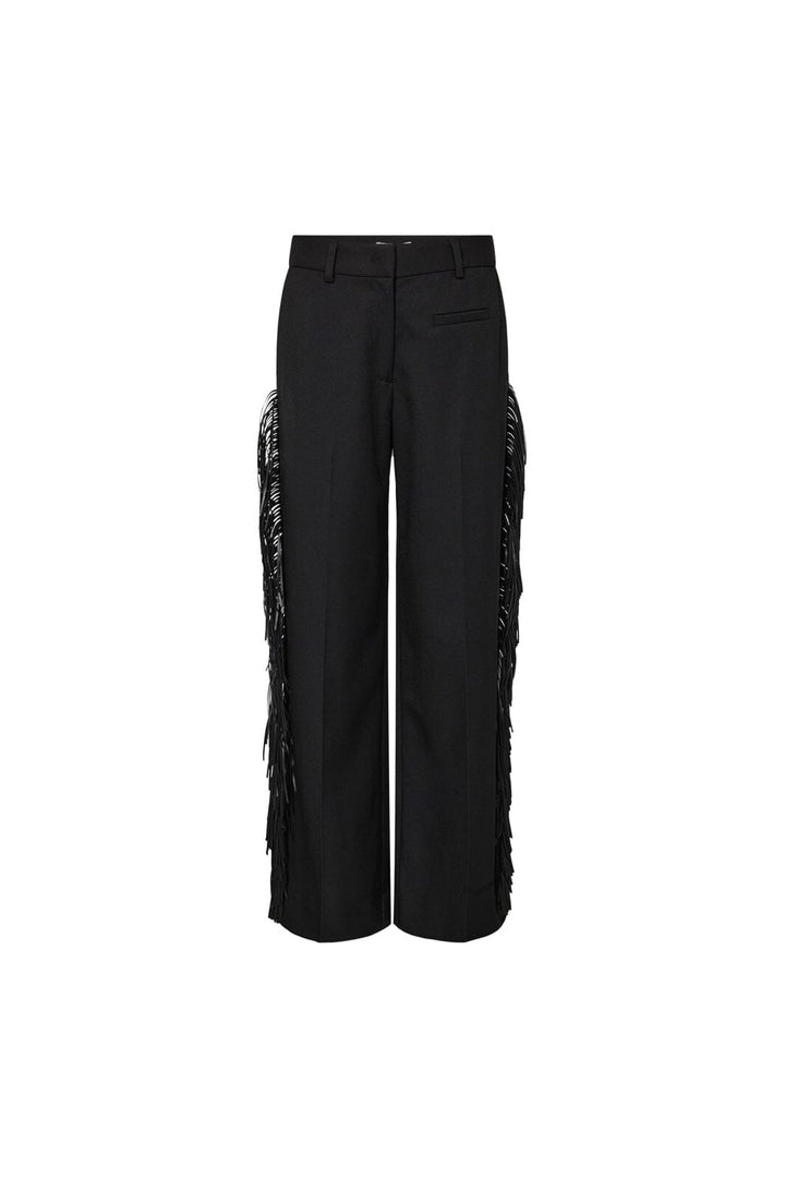 Haute L'Amitié - Premiere Fringe Plain Tall Pant HL10990 - Black