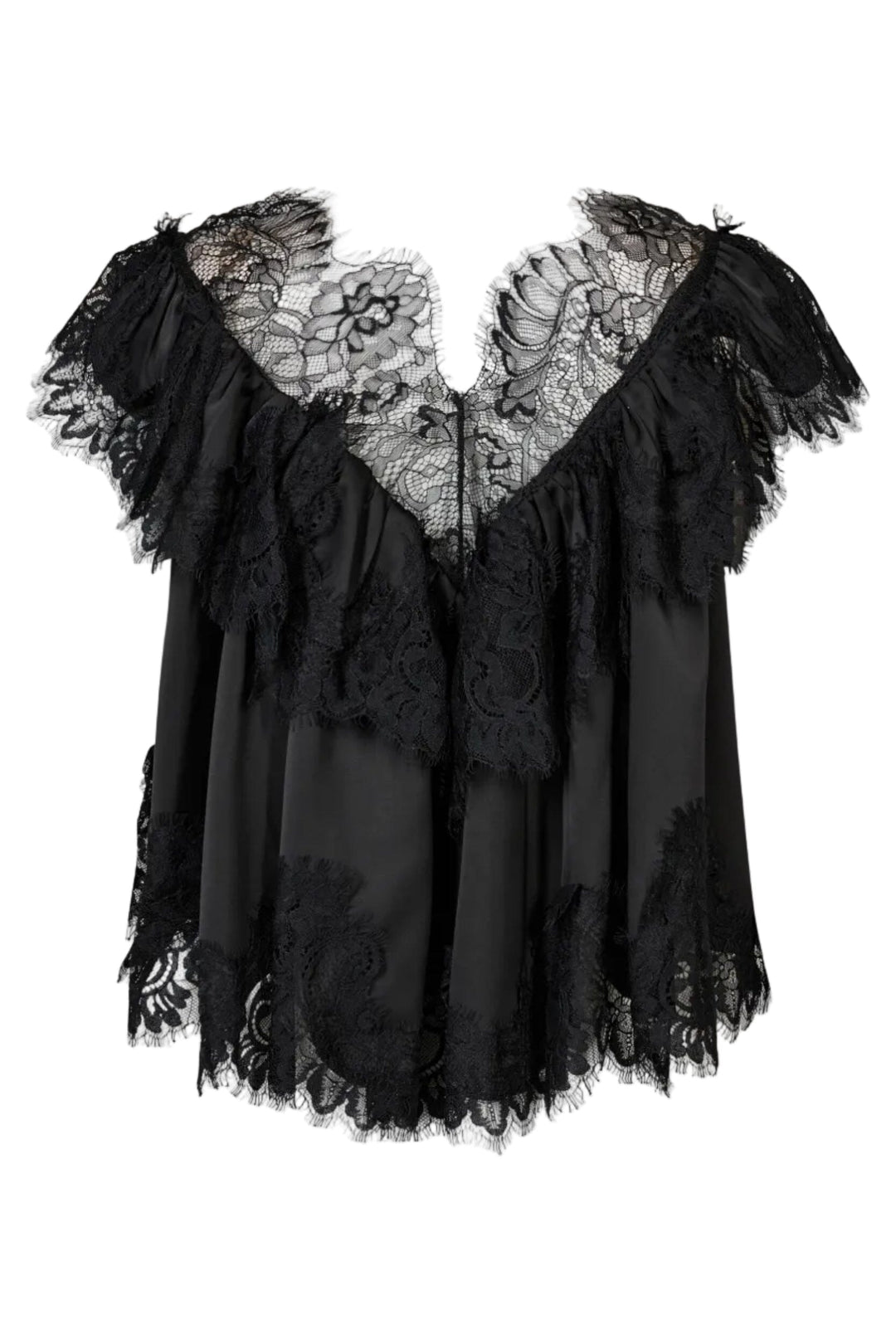 Haute L'Amitié - Sancerre Lace Top Hl10912 - Black Toppe 