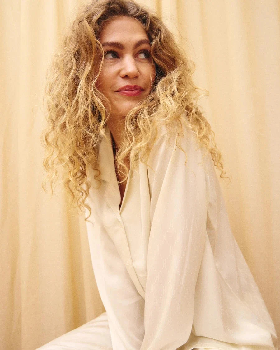 Hype The Detail - Satin Pyjamas 800-43 - 80 - Ivory Nattøj 