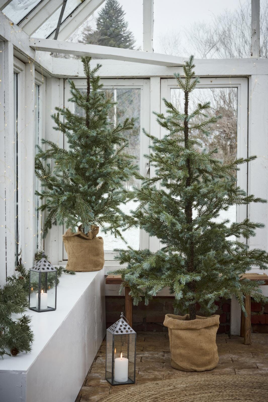 Ib Laursen - Grantræ Kunstig I Jutepose - 27990-00
