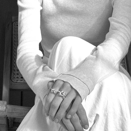 Jane Kønig - Big Tied Heart Ring BTHR-AW25-S_52 - Ring Ringe 