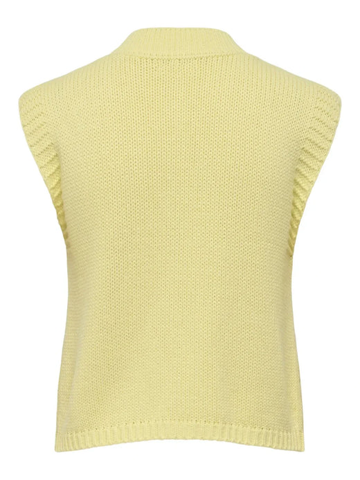 JDY - Jdyannalise S/L O-Neck Cable Vest Knt - 5067607 Double Cream W. Deco Button Cardigans 