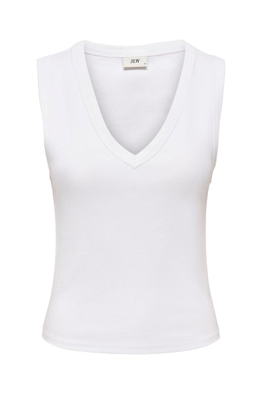 JDY - Jdyaspa Life S/L Vneck Tank Top - 5296572 Bright White