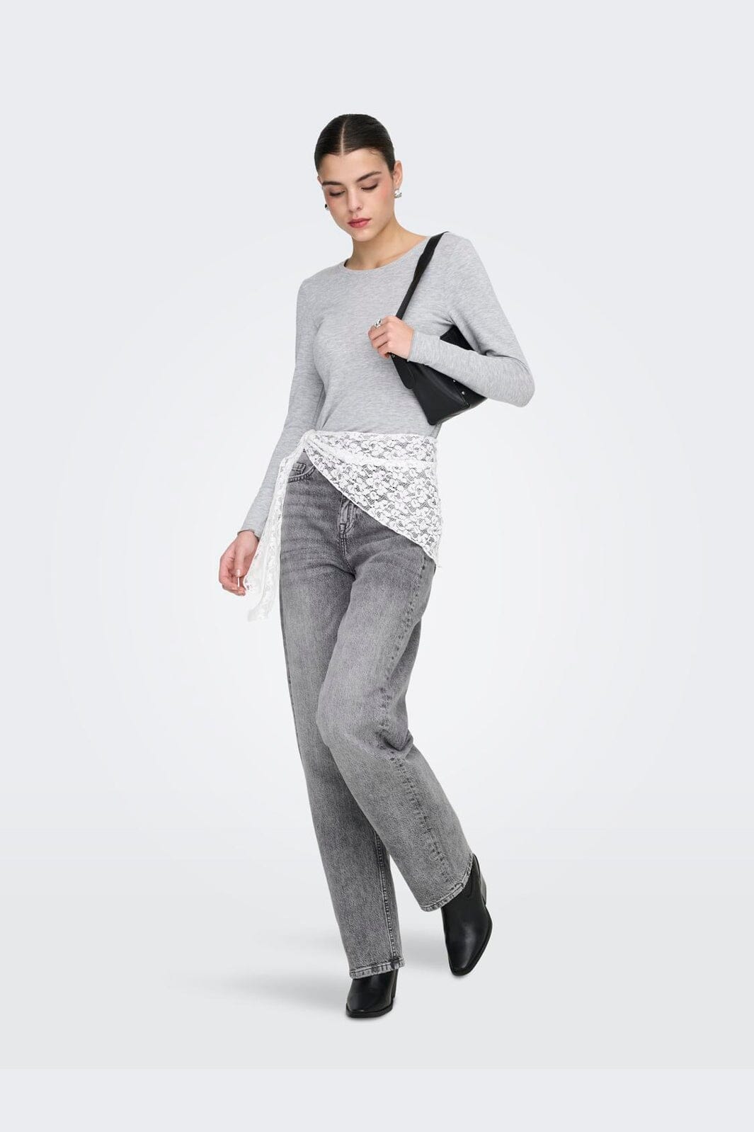 JDY - Jdybailey Barrel Jeans Mg - 5074359 Medium Grey Denim