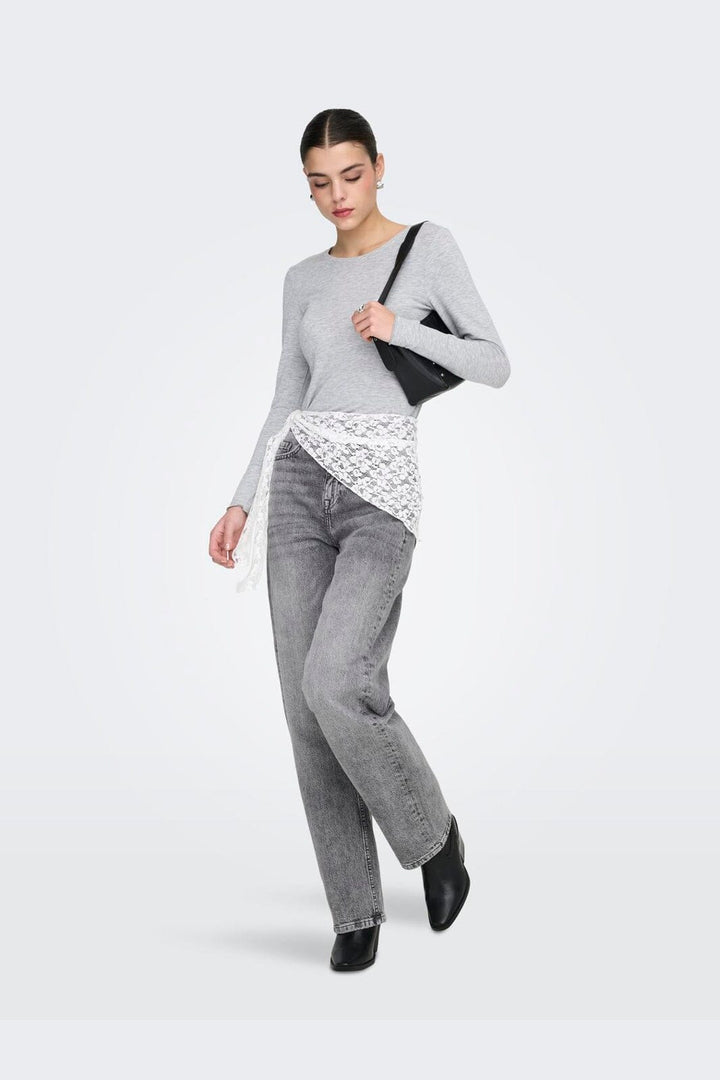 JDY - Jdybailey Barrel Jeans Mg - 5074359 Medium Grey Denim